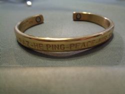 WOMANS PEACE  MAGNETIC HEALING BRACELET MADE IN USA #540